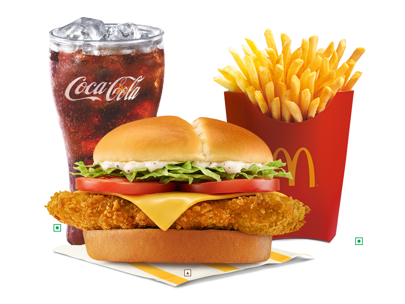 Large EVM McCrispy Chicken Deluxe Burger